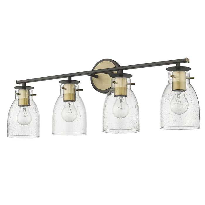 Acclaim Lighting IN40006ORB Four Light Vanity, Oil Rubbed Bronze and Antique Brass