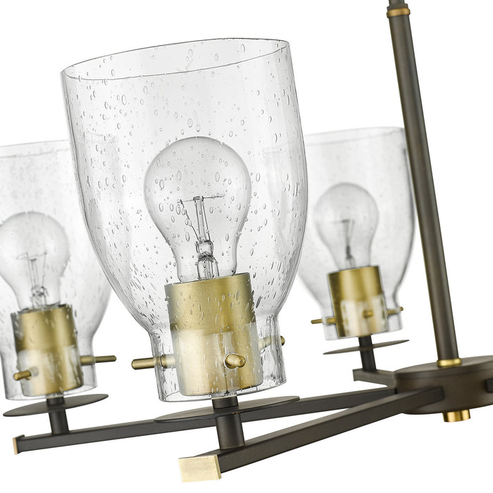 Acclaim Lighting IN20002ORB Five Light Chandelier, Oil Rubbed Bronze and Antique Brass