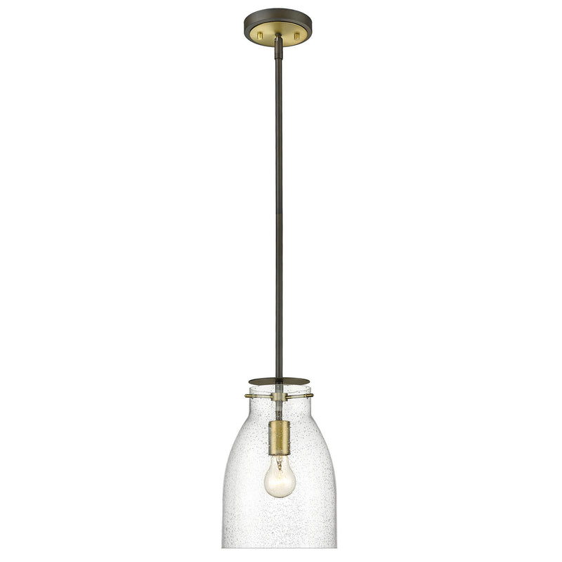Acclaim Lighting IN20000ORB One Light Pendant, Oil Rubbed Bronze and Antique Brass