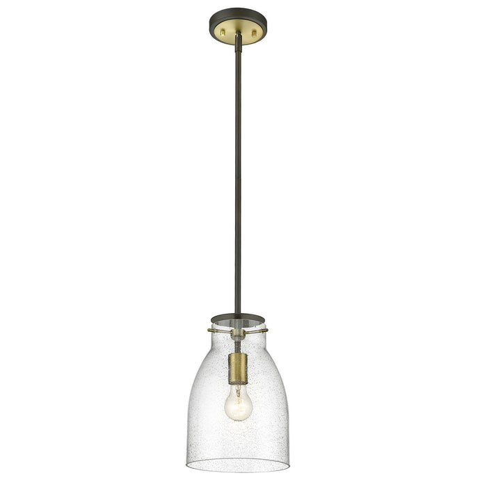 Acclaim Lighting IN20000ORB One Light Pendant, Oil Rubbed Bronze and Antique Brass