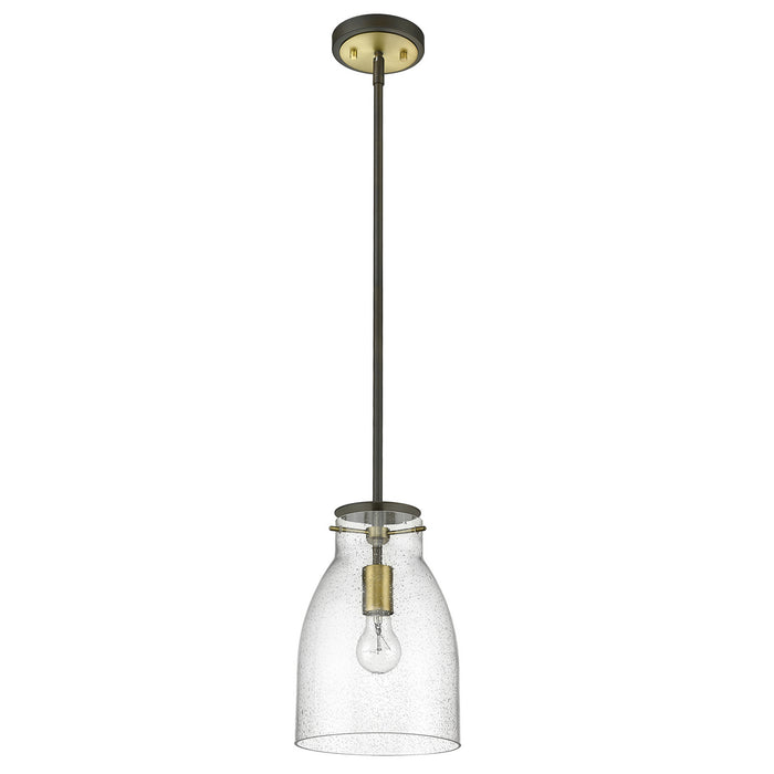 Acclaim Lighting IN20000ORB One Light Pendant, Oil Rubbed Bronze and Antique Brass