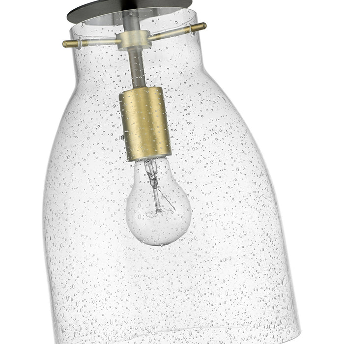 Acclaim Lighting IN20000ORB One Light Pendant, Oil Rubbed Bronze and Antique Brass