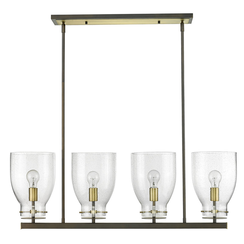 Acclaim Lighting IN20001ORB Four Light Chandelier, Oil Rubbed Bronze and Antique Brass