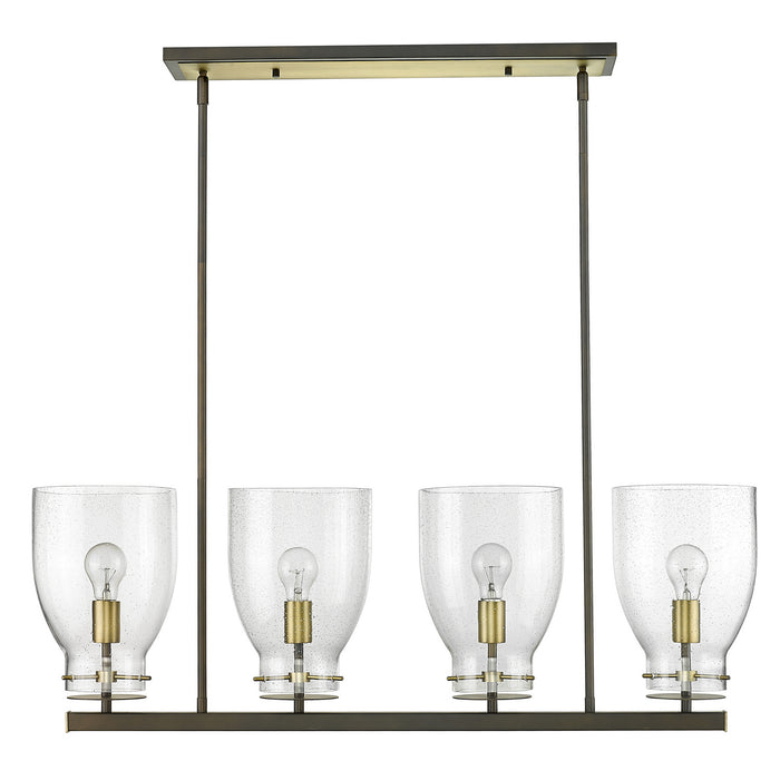 Acclaim Lighting IN20001ORB Four Light Chandelier, Oil Rubbed Bronze and Antique Brass