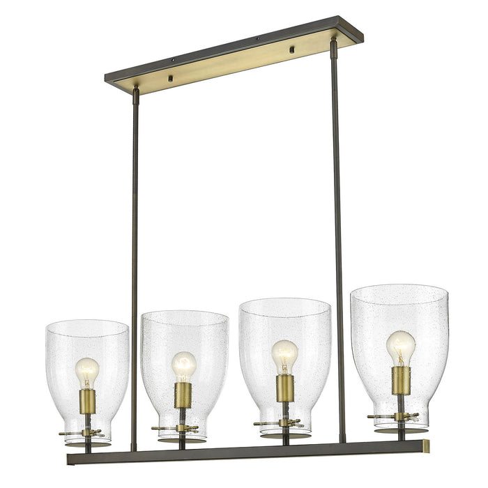 Acclaim Lighting IN20001ORB Four Light Chandelier, Oil Rubbed Bronze and Antique Brass