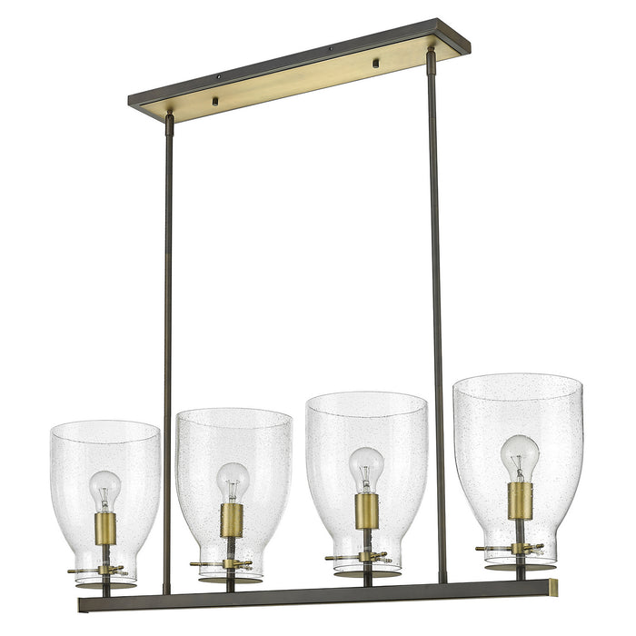 Acclaim Lighting IN20001ORB Four Light Chandelier, Oil Rubbed Bronze and Antique Brass