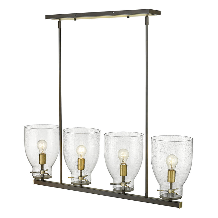 Acclaim Lighting IN20001ORB Four Light Chandelier, Oil Rubbed Bronze and Antique Brass