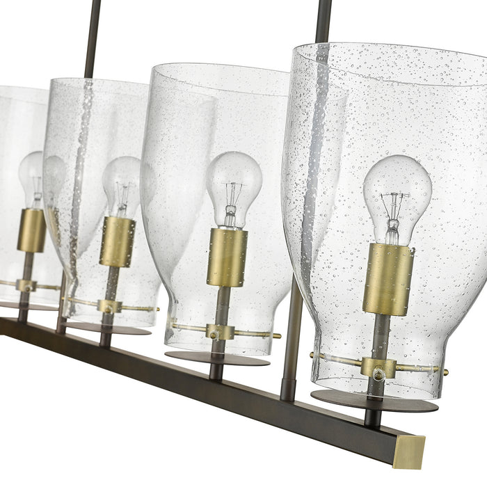 Acclaim Lighting IN20001ORB Four Light Chandelier, Oil Rubbed Bronze and Antique Brass