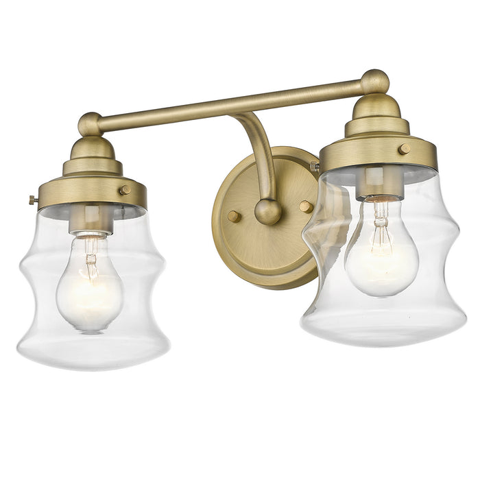 Acclaim Lighting IN40072ATB Two Light Vanity, Antique Brass