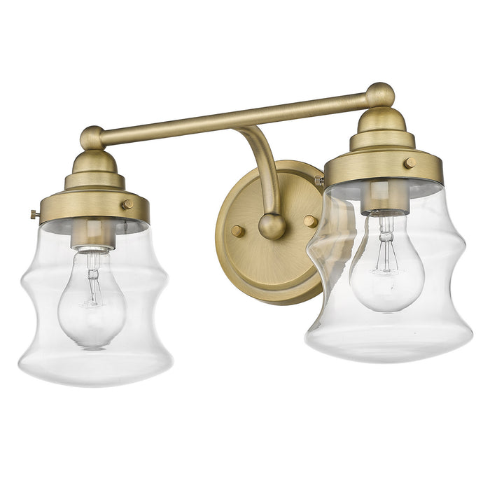 Acclaim Lighting IN40072ATB Two Light Vanity, Antique Brass