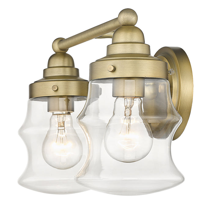 Acclaim Lighting IN40072ATB Two Light Vanity, Antique Brass
