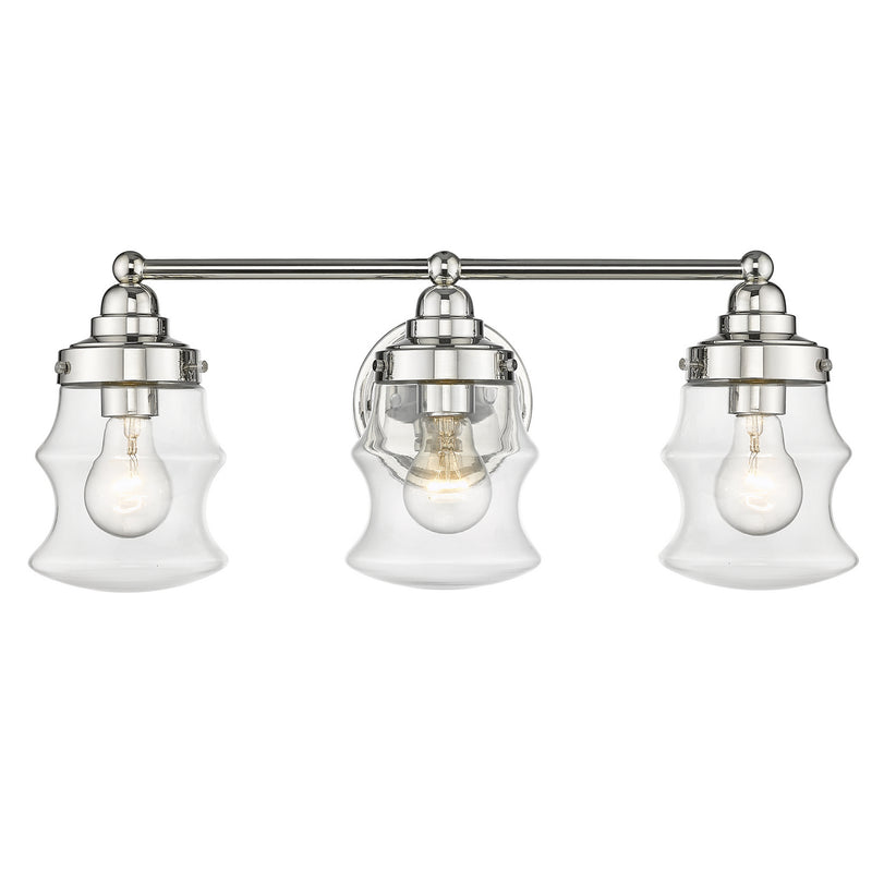 Acclaim Lighting IN40073PN Three Light Vanity, Polished Nickel