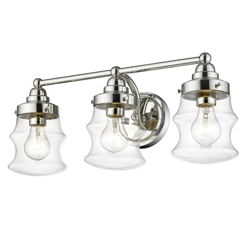 Acclaim Lighting IN40073PN Three Light Vanity, Polished Nickel