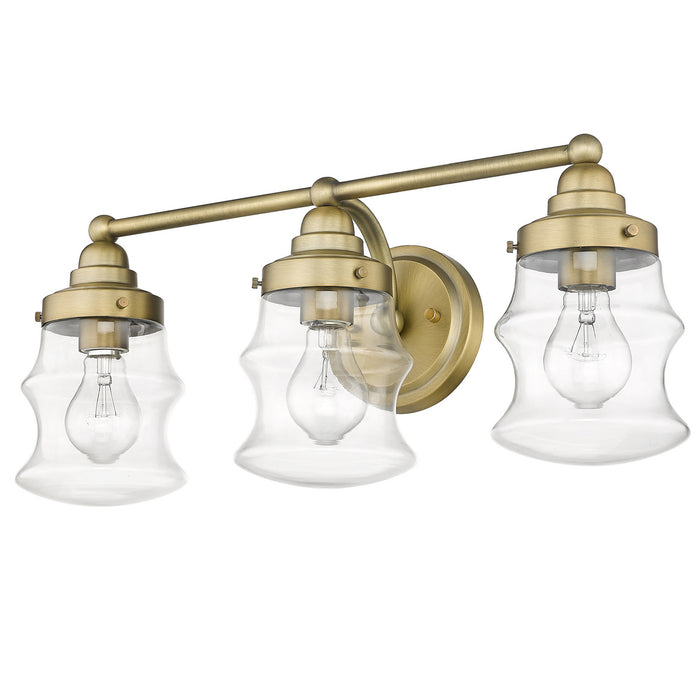 Acclaim Lighting IN40073ATB Three Light Vanity, Antique Brass
