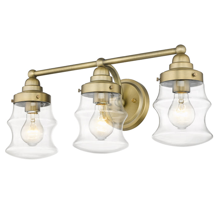 Acclaim Lighting IN40073ATB Three Light Vanity, Antique Brass