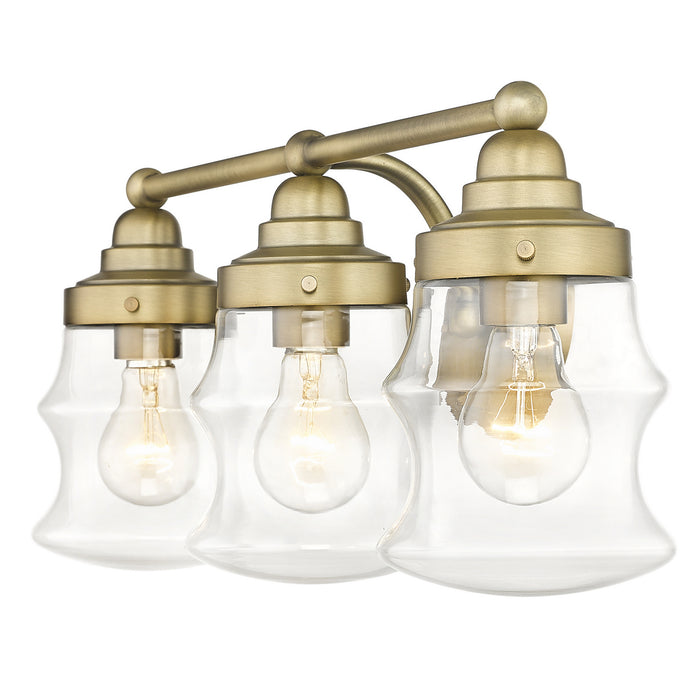 Acclaim Lighting IN40073ATB Three Light Vanity, Antique Brass