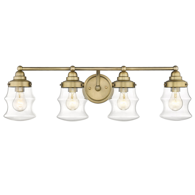 Acclaim Lighting IN40074ATB Four Light Vanity, Antique Brass