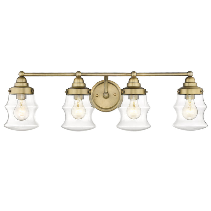 Acclaim Lighting IN40074ATB Four Light Vanity, Antique Brass