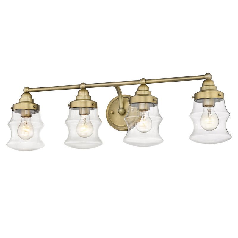Acclaim Lighting IN40074ATB Four Light Vanity, Antique Brass