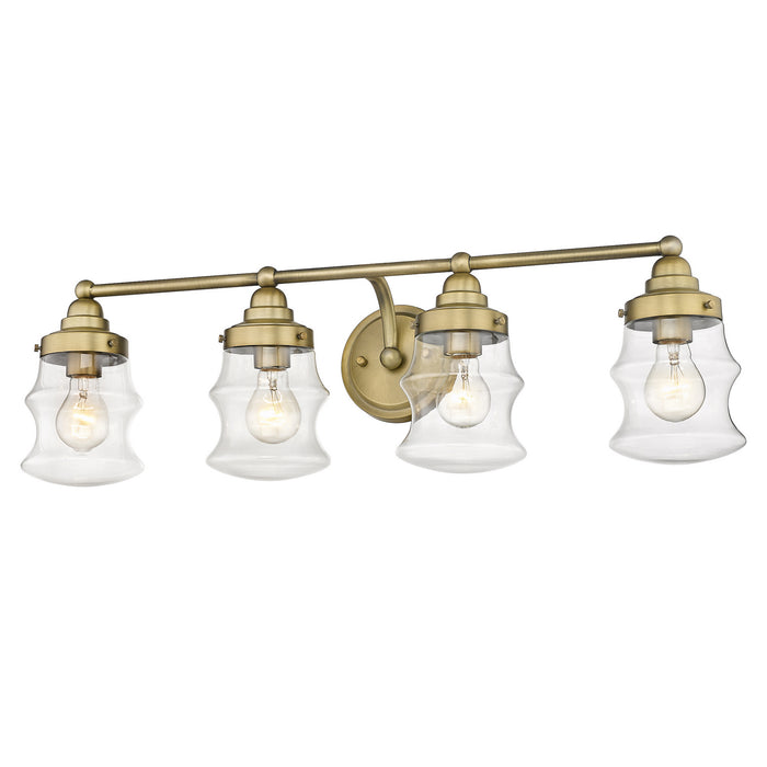 Acclaim Lighting IN40074ATB Four Light Vanity, Antique Brass