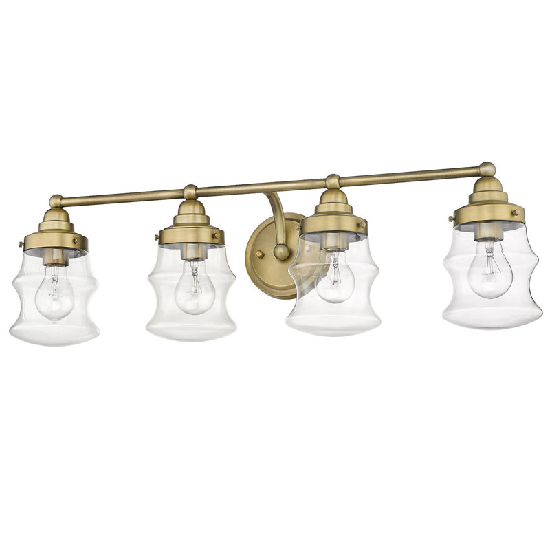 Acclaim Lighting IN40074ATB Four Light Vanity, Antique Brass