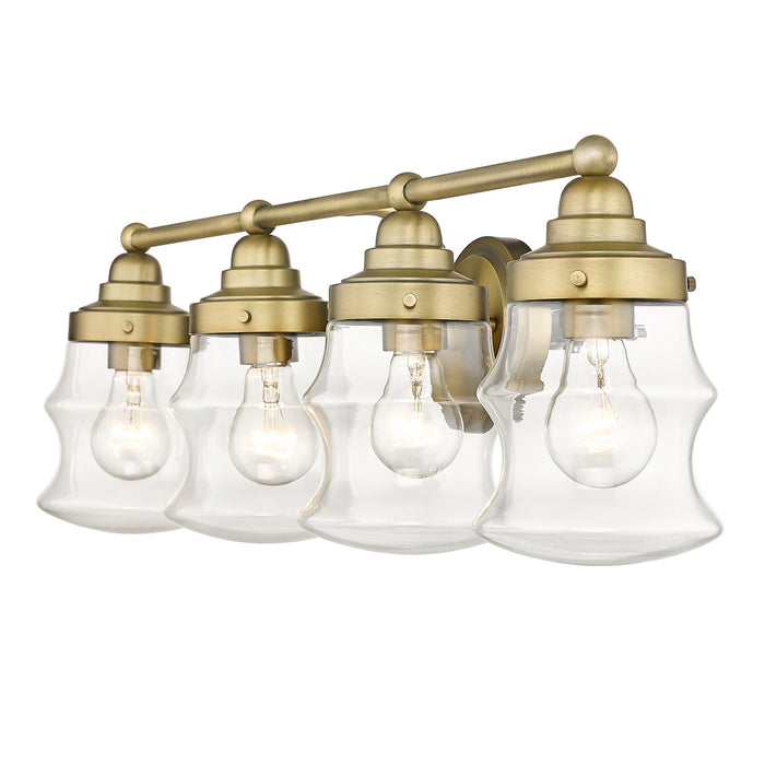 Acclaim Lighting IN40074ATB Four Light Vanity, Antique Brass