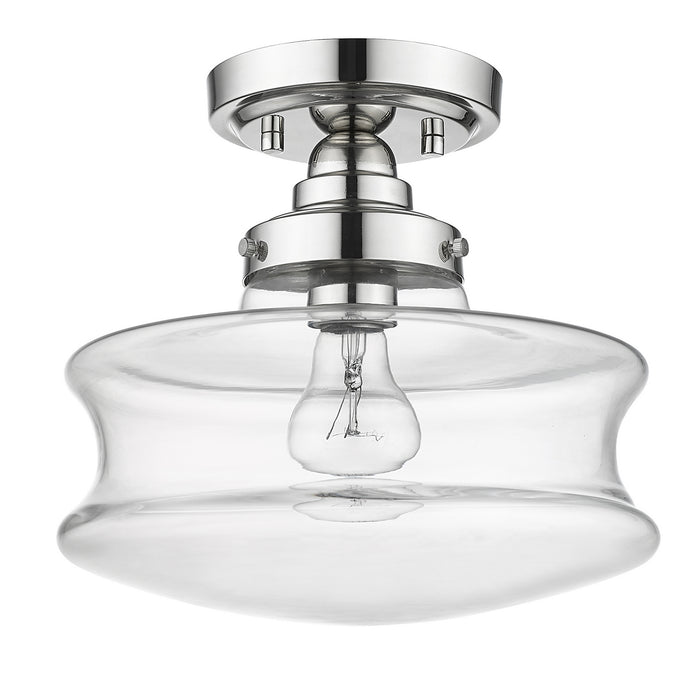 Acclaim Lighting IN20070PN One Light Convertible Semi-Flush, Polished Nickel