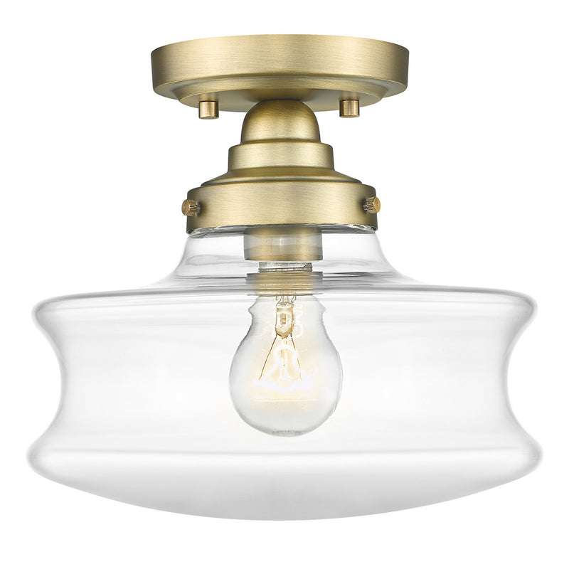 Acclaim Lighting IN20070ATB One Light Convertible Semi-Flush, Antique Brass