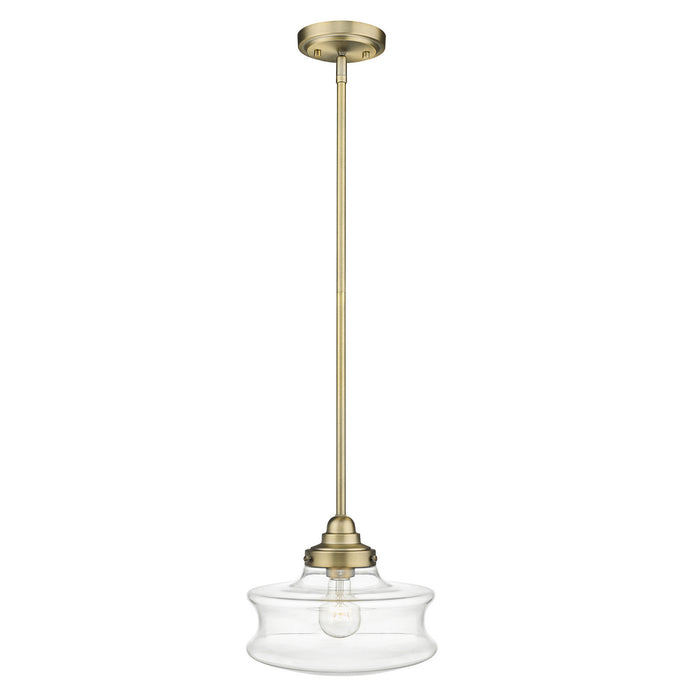 Acclaim Lighting IN20070ATB One Light Convertible Semi-Flush, Antique Brass