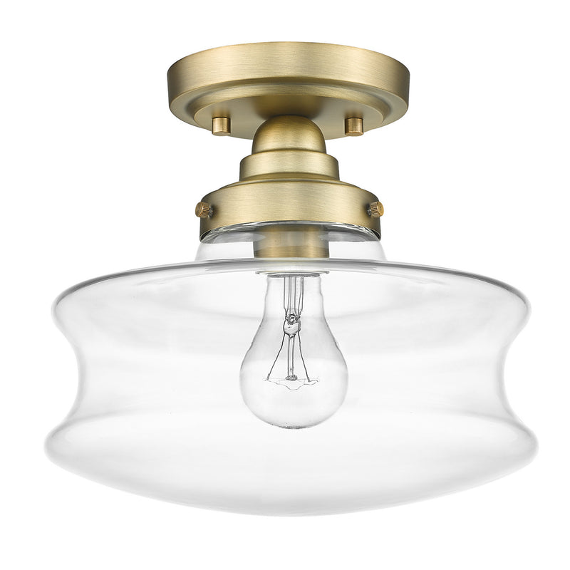 Acclaim Lighting IN20070ATB One Light Convertible Semi-Flush, Antique Brass