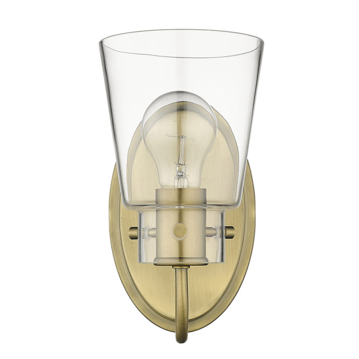 Acclaim Lighting IN40090ATB One Light Vanity, Antique Brass