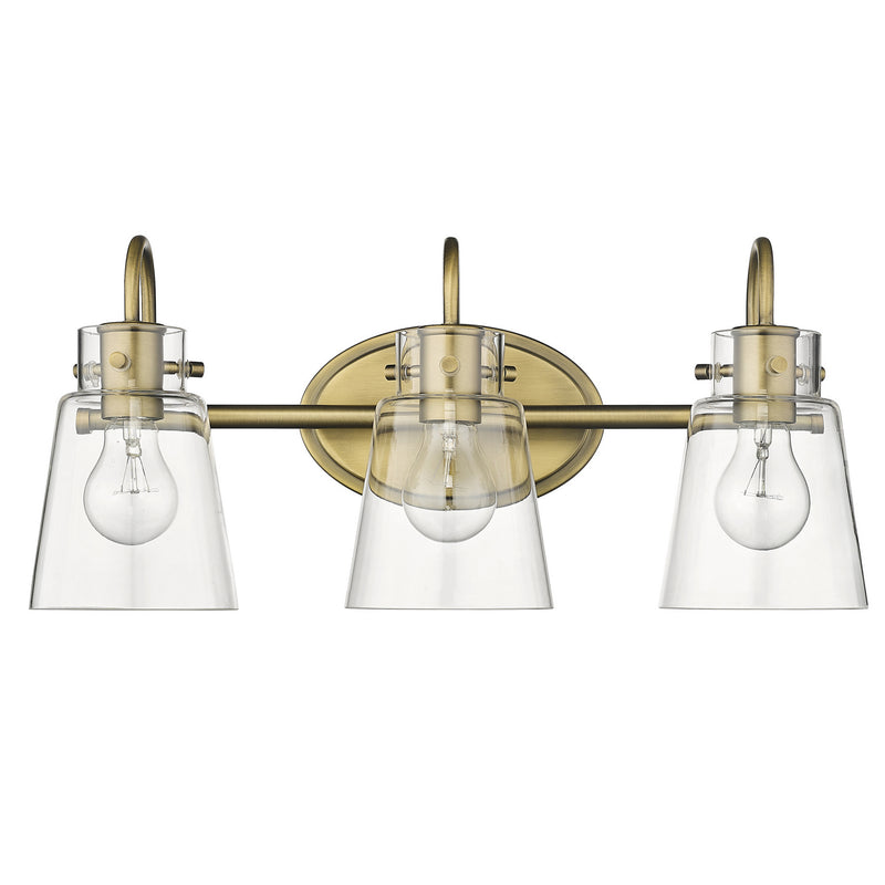 Acclaim Lighting IN40092ATB Three Light Vanity, Antique Brass