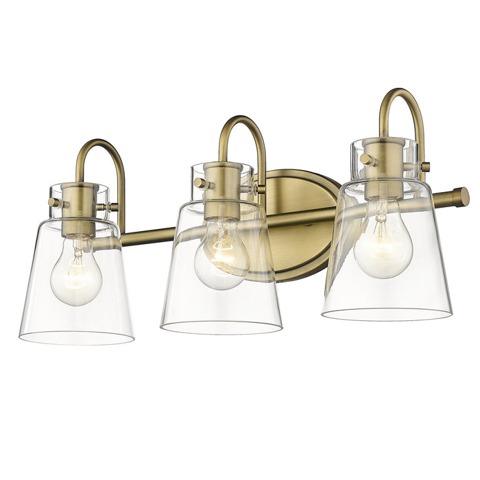 Acclaim Lighting IN40092ATB Three Light Vanity, Antique Brass