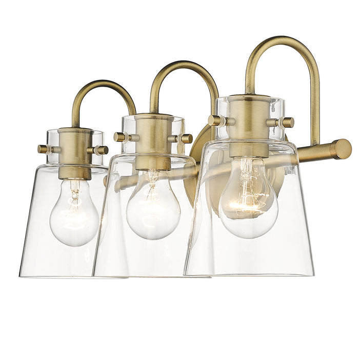 Acclaim Lighting IN40092ATB Three Light Vanity, Antique Brass