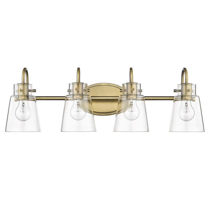 Acclaim Lighting IN40093ATB Four Light Vanity, Antique Brass
