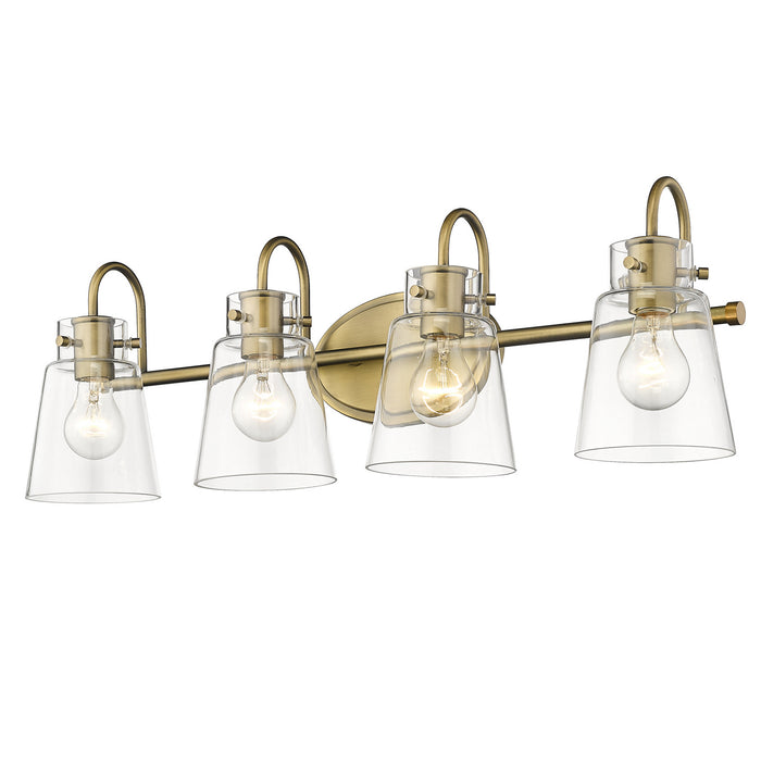 Acclaim Lighting IN40093ATB Four Light Vanity, Antique Brass