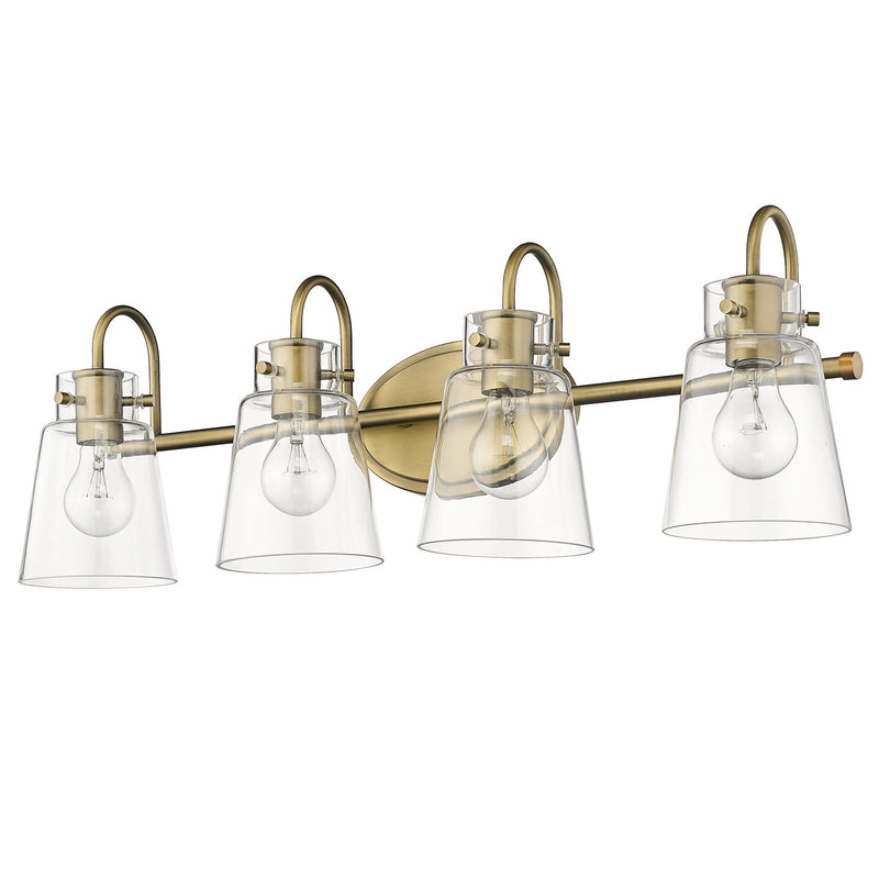 Acclaim Lighting IN40093ATB Four Light Vanity, Antique Brass