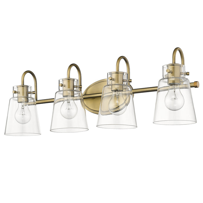Acclaim Lighting IN40093ATB Four Light Vanity, Antique Brass