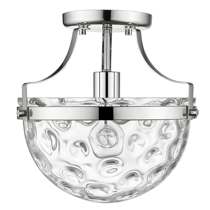 Acclaim Lighting IN60099PN One Light Semi-Flush Mount, Polished Nickel