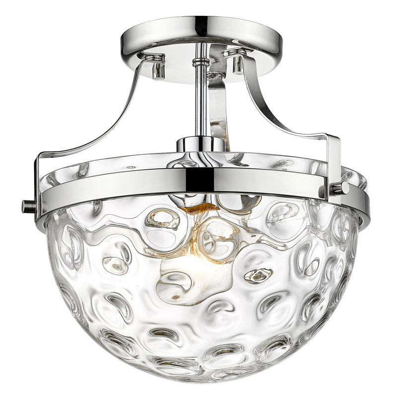 Acclaim Lighting IN60099PN One Light Semi-Flush Mount, Polished Nickel