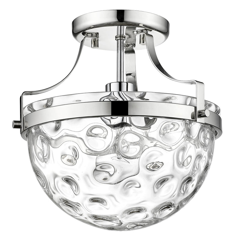 Acclaim Lighting IN60099PN One Light Semi-Flush Mount, Polished Nickel