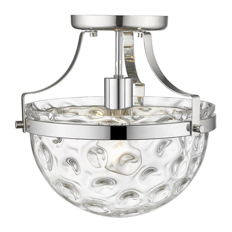 Acclaim Lighting IN60099PN One Light Semi-Flush Mount, Polished Nickel