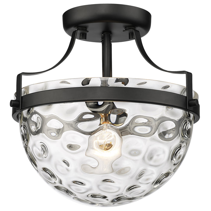 Acclaim Lighting IN60099BK One Light Semi-Flush Mount, Matte Black