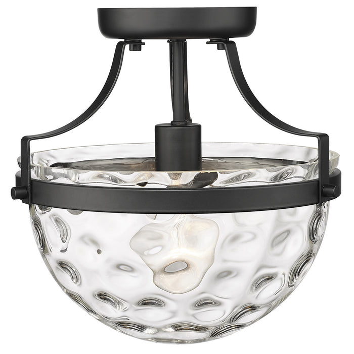 Acclaim Lighting IN60099BK One Light Semi-Flush Mount, Matte Black