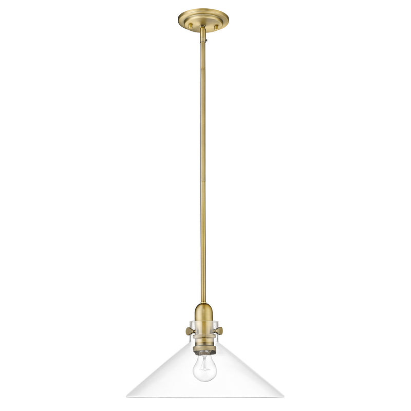 Acclaim Lighting IN20080ATB One Light Pendant, Antique Brass