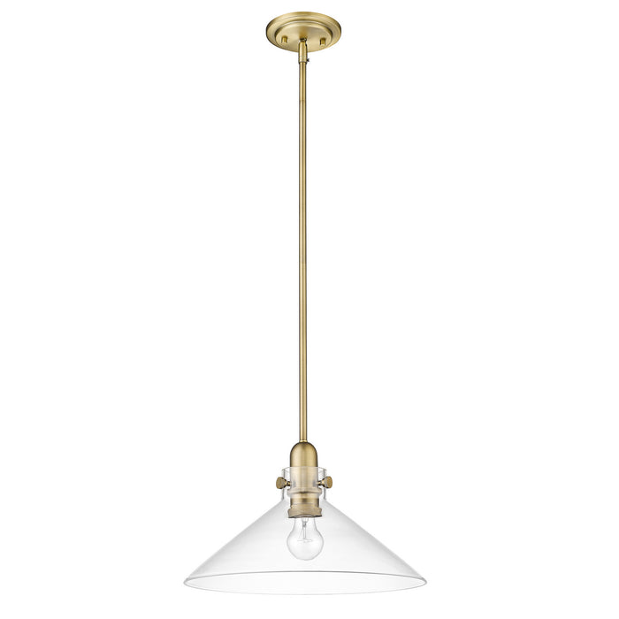 Acclaim Lighting IN20080ATB One Light Pendant, Antique Brass
