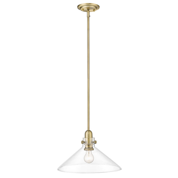 Acclaim Lighting IN20080ATB One Light Pendant, Antique Brass
