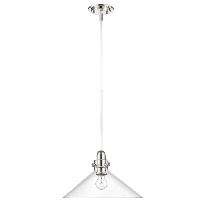 Acclaim Lighting IN20080PN One Light Pendant, Polished Nickel