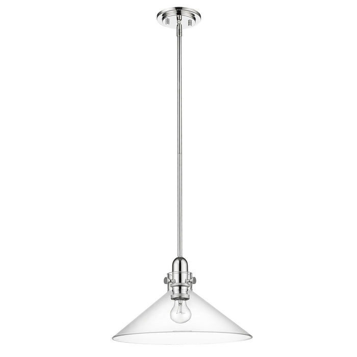 Acclaim Lighting IN20080PN One Light Pendant, Polished Nickel