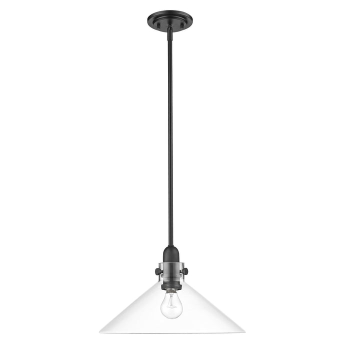 Acclaim Lighting IN20080BK One Light Pendant, Matte Black